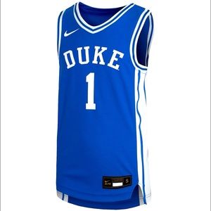 Youth Nike #1 Duke Blue Devils Basketball Jersey